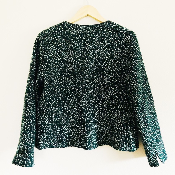 Helene Berman Tweed Zip Front Blazer Jacket - Picture 2 of 8